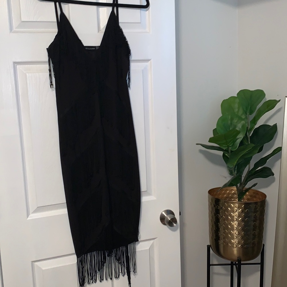 Fringe bodycon dress